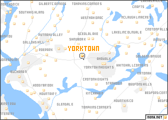 map of Yorktown