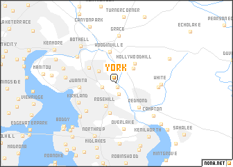 map of York