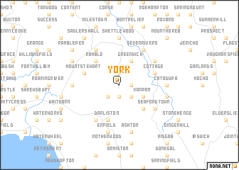 map of York