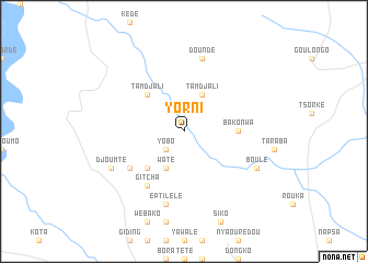 map of Yorni