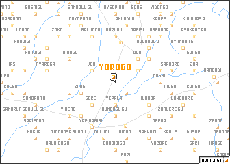 map of Yorogo