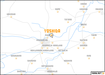map of Yoshida