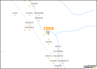 map of Yosia