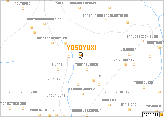 map of Yosoyuxi