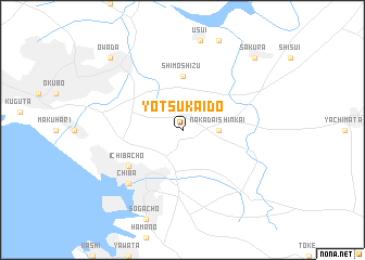 map of Yotsukaidō