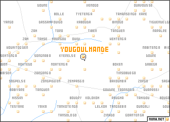 map of Yougoul Mandé