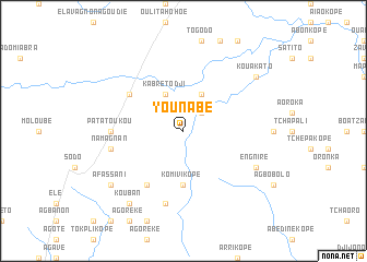 map of Younabé