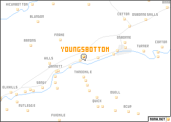 map of Youngs Bottom