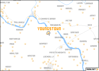 map of Youngstown