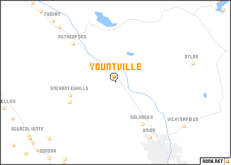 map of Yountville