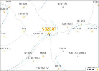 map of Yozgat