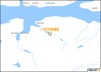 map of Ystrebø