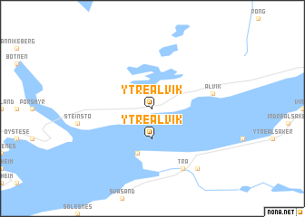map of Ytre Ålvik