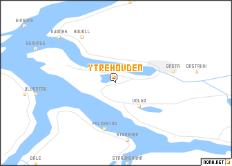 map of Ytre Hovden