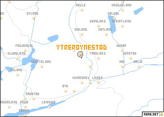 map of Ytre Røynestad