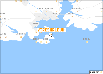 map of Ytre Skålevik