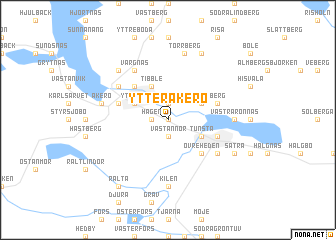 map of Ytteråkerö