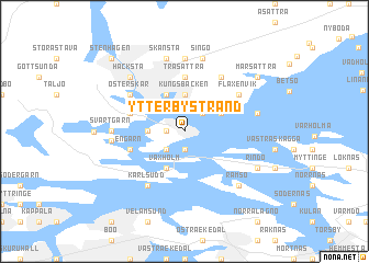 map of Ytterbystrand