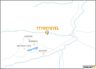 map of Ytyk-Kyuyël\