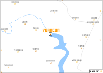 map of Yuancun
