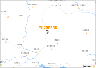 map of Yuanfeng