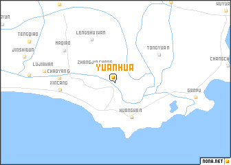 map of Yuanhua