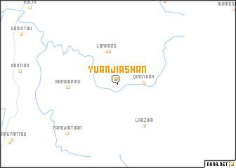 map of Yuanjiashan