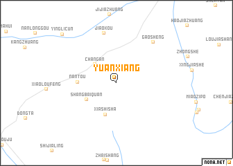 map of Yuanxiang