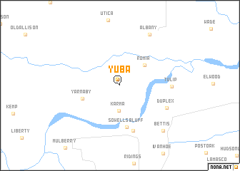 map of Yuba
