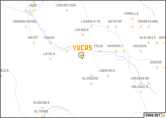 map of Yucas