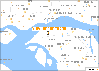 map of Yuejinnongchang