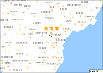 map of Yueqing