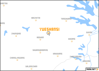 map of Yueshansi