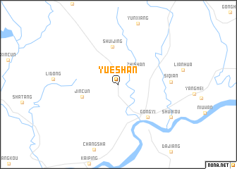 map of Yueshan