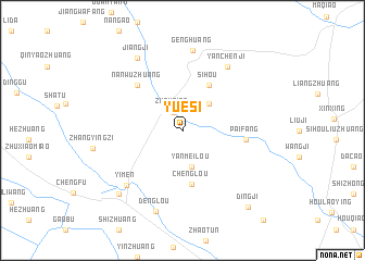 map of Yuesi