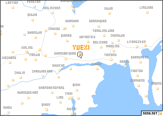 map of Yuexi