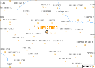 map of Yueyatang