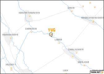 map of Yug