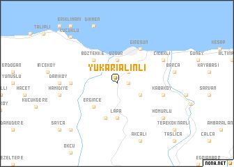 map of Yukarıalınlı