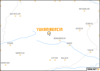 map of Yukarıberçin