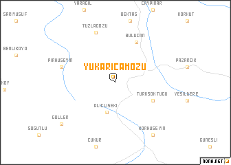 map of Yukarıçamözü
