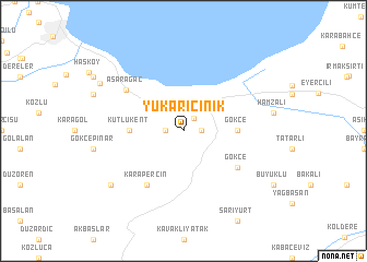 map of Yukarıçinik