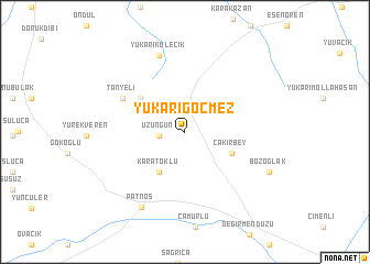 map of Yukarıgöçmez