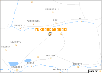 map of Yukarıiğdeağacı