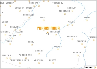 map of Yukarıinova