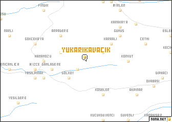 map of Yukarıkavacık