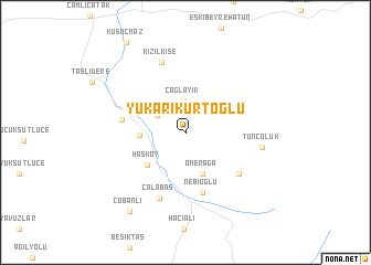 map of Yukarıkurtoğlu