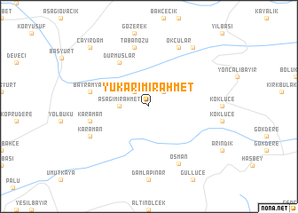 map of Yukarımirahmet