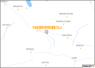 map of Yukarıpiribeyli