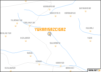 map of Yukarısazcığaz